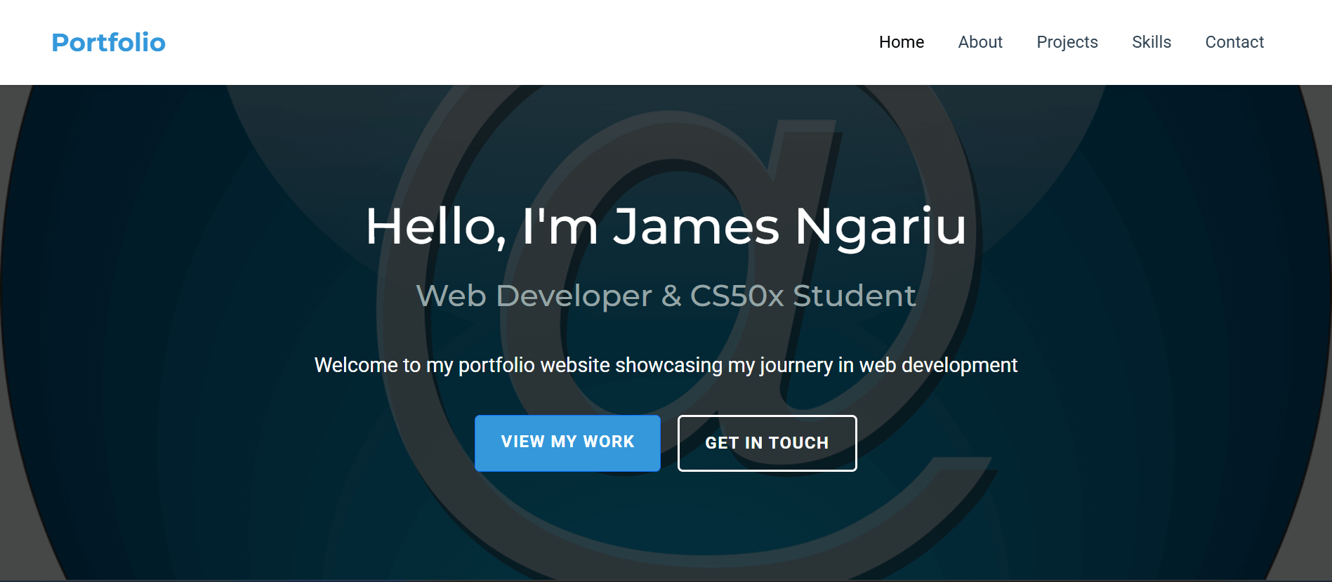 Portfolio Website - Responsive design with modern UI elements